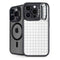 White Grid iPhone 13 Pro Kickstand Case